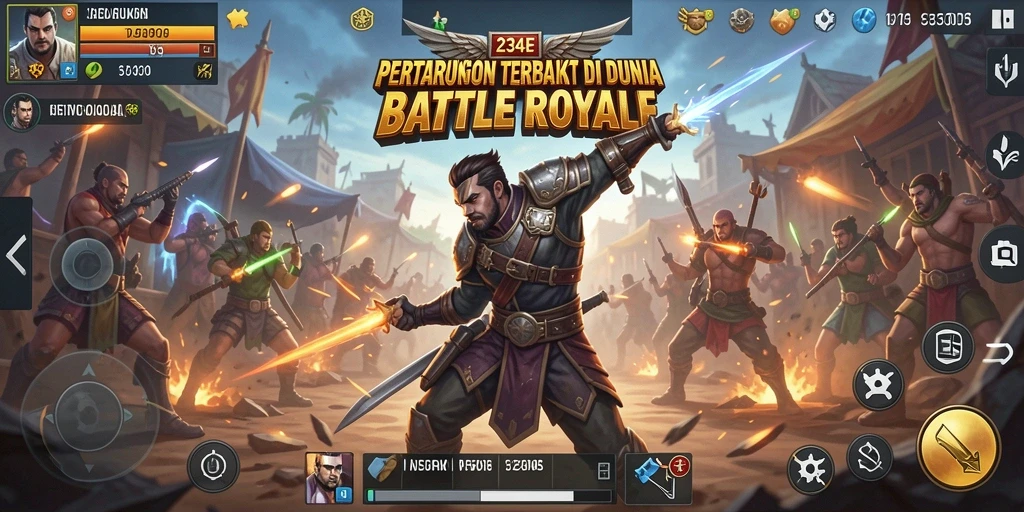 Gameplay seru dengan pertempuran di arena luas di 234E.