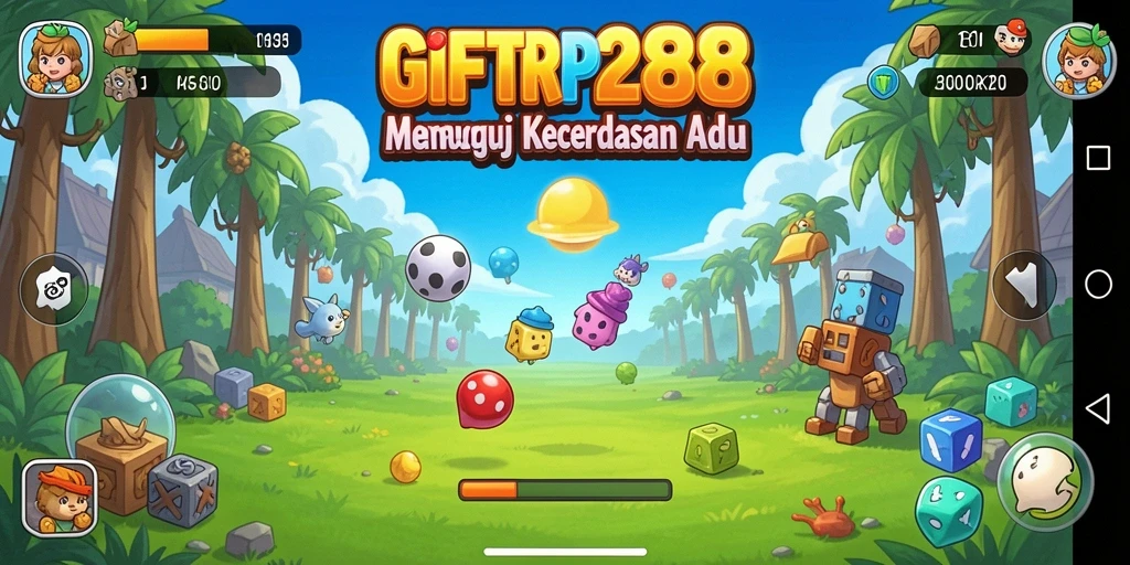Screenshot main gameplay GIFTRP288 dengan teka-teki yang menantang.