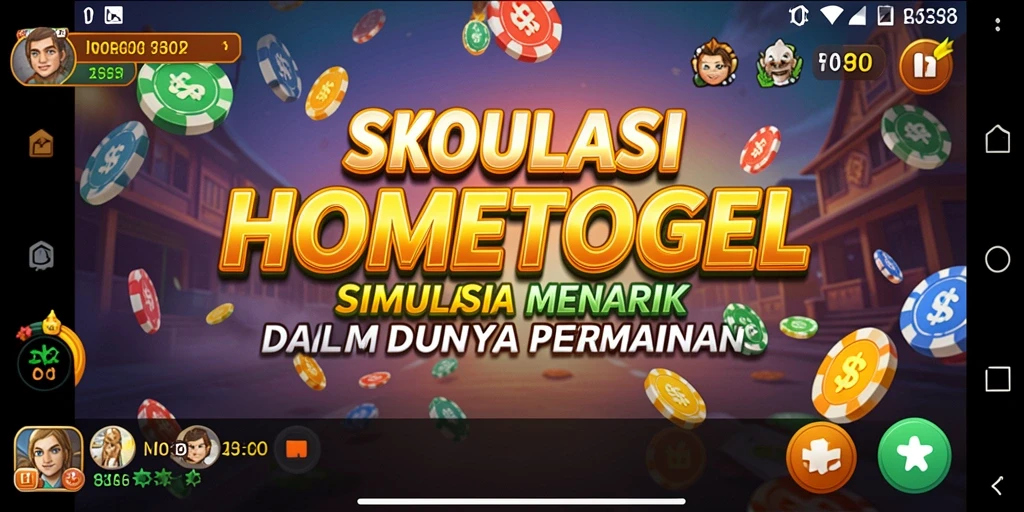 Tampilan menarik gameplay HOMETOGEL yang seru dan mendalam.
