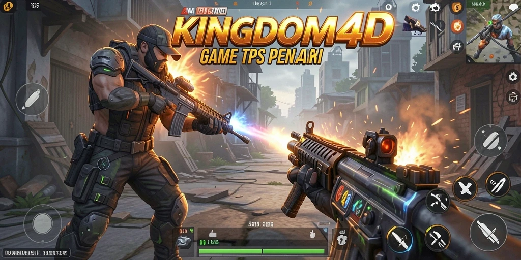 Screenshot KINGDOM4D menampilkan aksi gameplay TPS yang mendebarkan.
