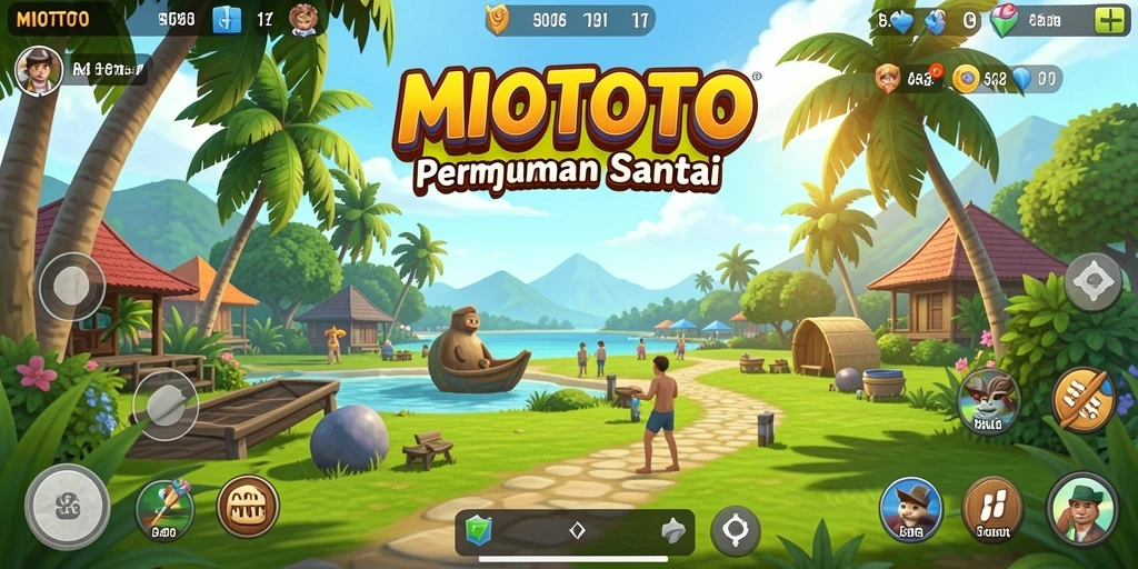 Screenshot gameplay MIOTOTO dengan tampilan yang menarik dan karakter yang menyenangkan.