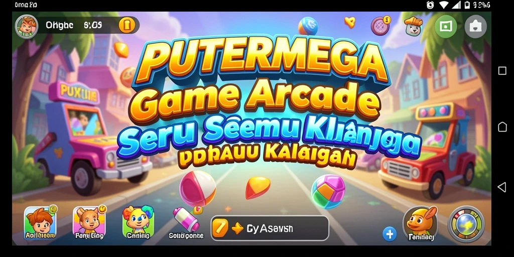 Gameplay PUTERMEGA yang seru dan adiktif dengan grafik cerah.
